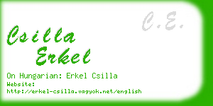 csilla erkel business card